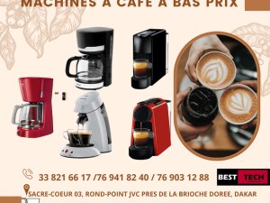 VENTE MACHINES CAFE POUDRE / CAPSULE Dakar Sénégal