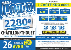 Affiche Loto avec Lots