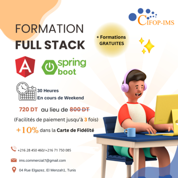 Formation FullStack Angular/SpringBoot Tunis Tunisie