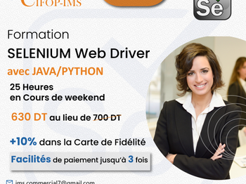 Annonce Formation Selenium Automatiser les Tests Tunis Tunisie