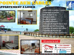 Location appartement rez chaussée pointe aux sables Port Louis Ile Maurice