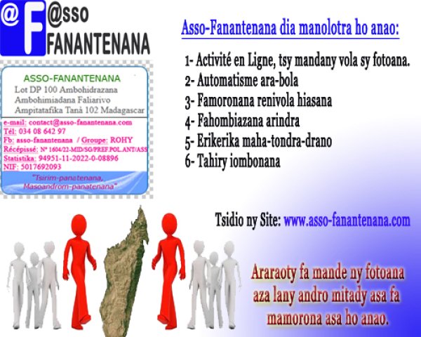 Activité ligne Antananarivo Madagascar