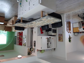 salon sam cuisine a l'etage
