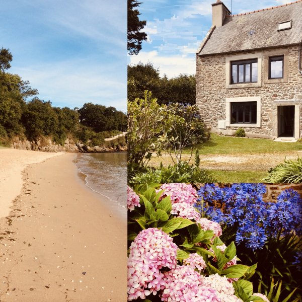 Maison bretonne rénovée 150 m d’une jolie plage des sentiers côtiers