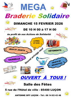 Méga Braderie Secours populaire Luçon