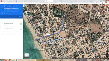 Google Maps (distance mer-terrain)