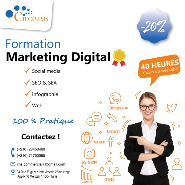 Formation Marketing Digital Tunis Tunisie