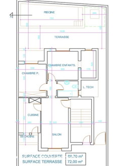S+2 avec piscine privée à vendre à mrezka