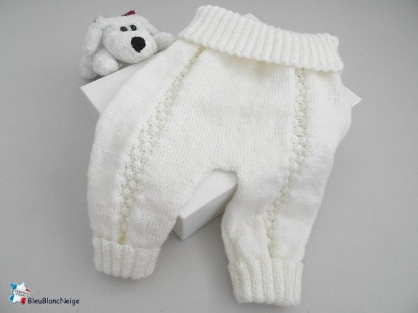 Pantalon tricot bb fait main pour bebe mixte neuf Abeilhan Hérault
