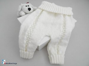 Pantalon tricot bb fait main pour bebe mixte neuf Abeilhan