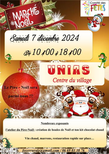 Annonce Marché Noël Unias Loire