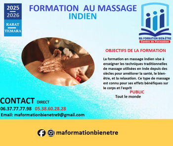 FORMATION MASSAGE INDIEN