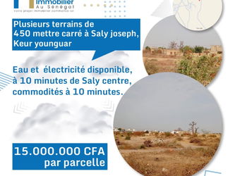 terrains 450 mètres carrés  à vendre à Saly