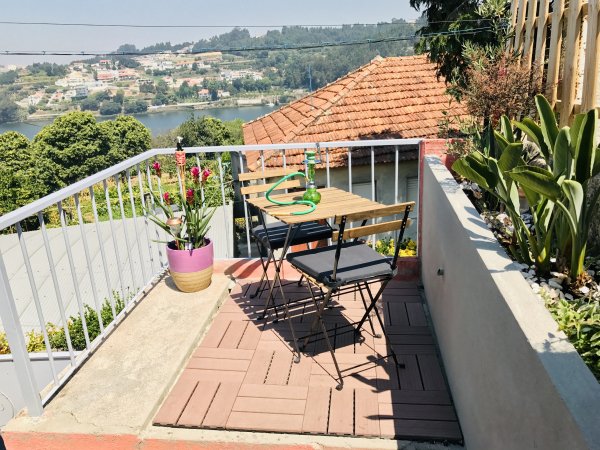 petite terrasse avec vue sur le Douro