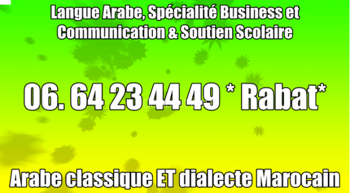 Cours /Professeur D&#039;arabe-Système Marocain Français Anglophone