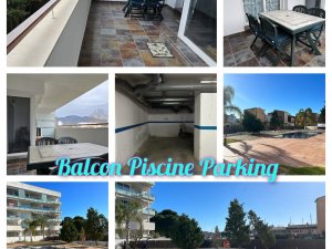 Balcon , piscine , parking 
