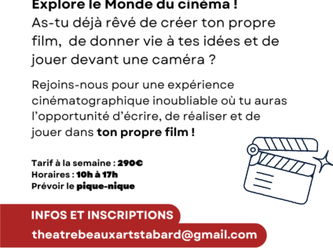 Affiche stage cinéma