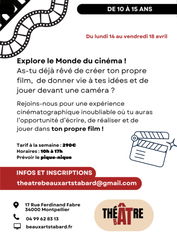 Affiche stage cinéma