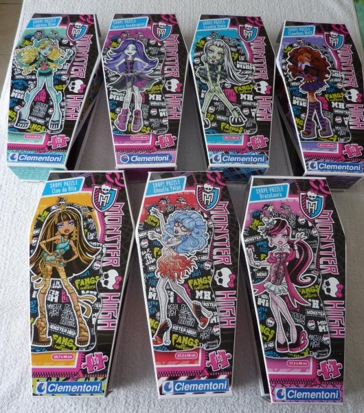 Lot 7 Puzzles Monster High Clementoni neuf Rauville-la-Place Manche