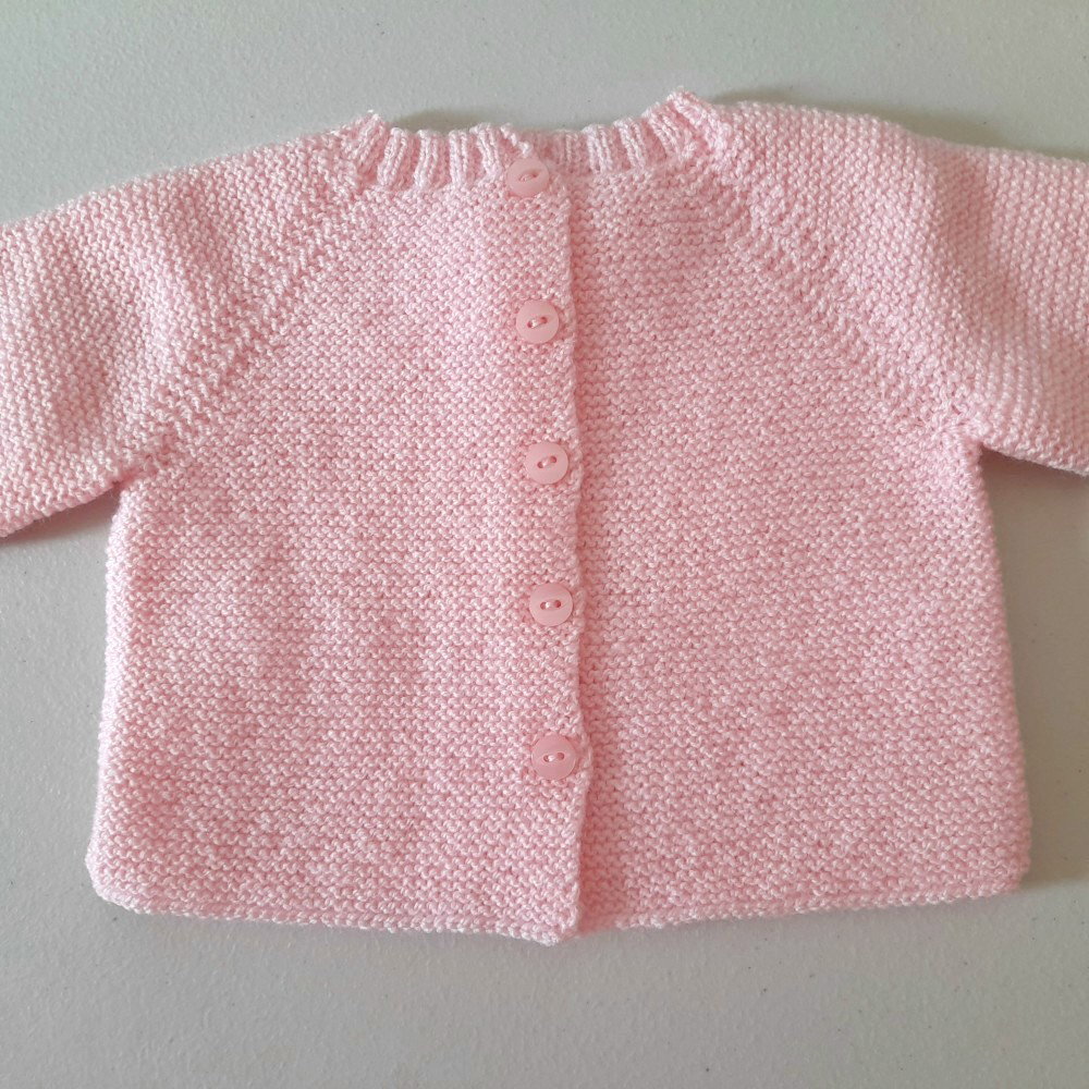 Brassière tricot bébé layette tricotée main