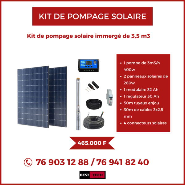kits de pompage solaire