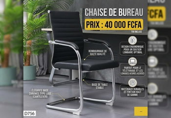 Chaise bureau secretariat, accueil