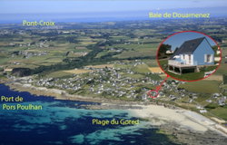 Vue aérienne de l'emplacement de la location