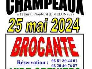 brocante vide-greniers champeaux 77 25 mai 2024 Seine et Marne