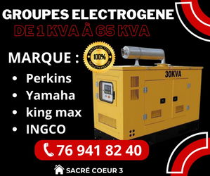 Annonce DIVERS GROUPES ELECTROGENES VENTE Dakar Sénégal