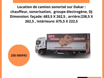 Location Camions sonorisés