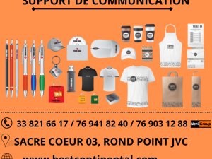 IMPRESSION SUPPORTS COMMUNICATIONS BON PRIX DAKAR Sénégal