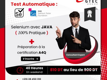 Formation Sélénium Java/A4Q L&#039;Ariana Tunisie