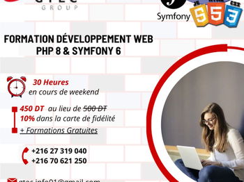 Annonce Formation Développement Web Symfony L&#039;Ariana Tunisie