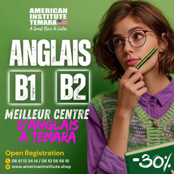 Annonce Anglais Communication Maroc par les Experts Institut Américain Temara Rabat