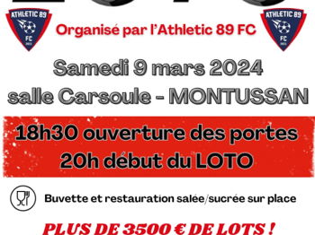Super LOTO l&#039;AthleFC Montussan Gironde
