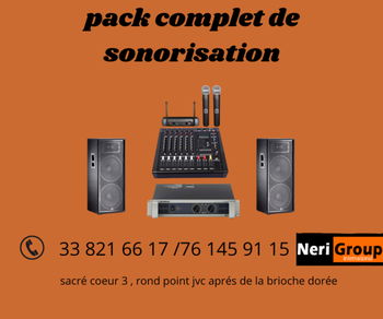 PACK COMPLET SONORISATION PROFESSIONNELLE BON PRIX Dakar Sénégal