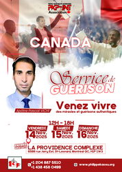Campagne de guérison 14, 15, 16 novembre Montréal (français)