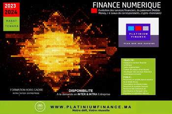 Annonce FORMATION CADRE / FINANCE NUMERIQUE Rabat Maroc