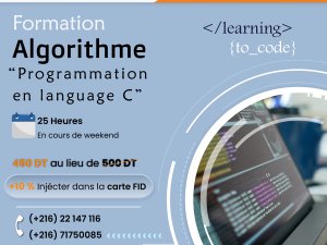 Formation Algorithme &quot;Programmation Langage C&quot; Tunis Tunisie