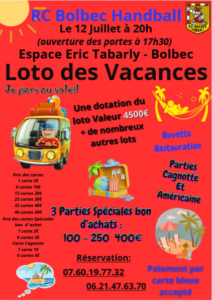 Loto des vacances