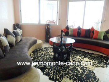 Location bel appartement meublé 1 grande terrasse couverte Agdal Rabat