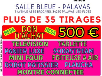 Annonce MEGA LOTO TELETHON 30 TIRAGES Palavas-les-Flots Hérault