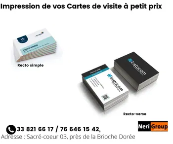 Annonce CONCEPTION IMPRESSION 100 CARTES VISITE À BON PRIX 04 Dakar