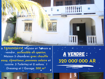 Vente 1 villa etage Toamasina Madagascar