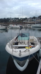Bateau dans un port en Bretagne (côtes d 'armor)