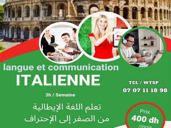 Langue Communication Italienne Kenitra Rabat Maroc