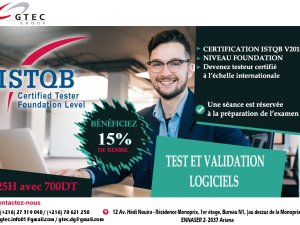 Annonce formation test logiciel certification istqb Tunis Tunisie