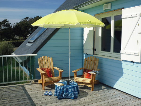 La terrasse avec vue sur la mer