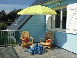 La terrasse avec vue sur la mer
