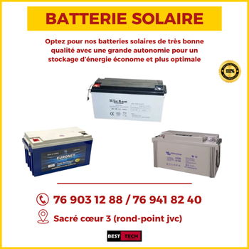 BATTERIES SOLAIRES BONNE QUALITE Dakar Sénégal